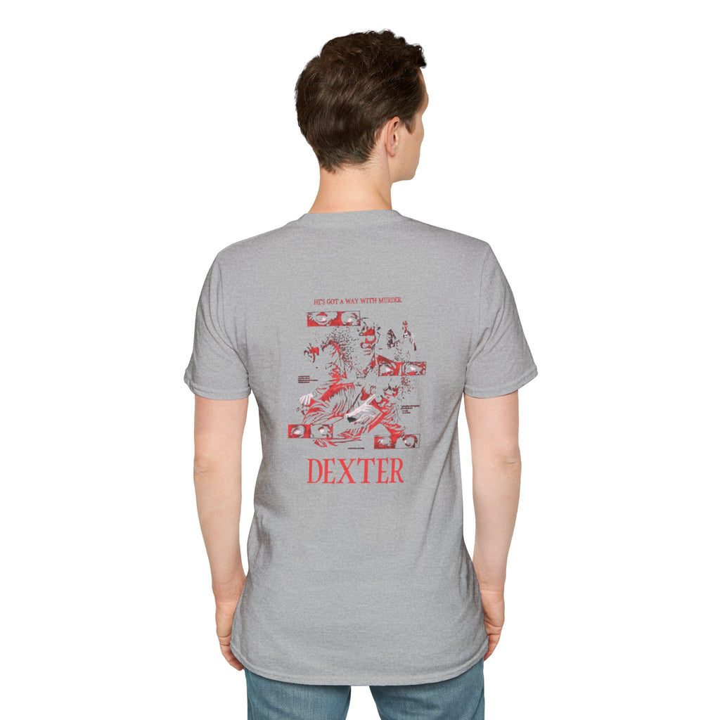 Dexter Graphic Tee — He's Got a Way With Murder