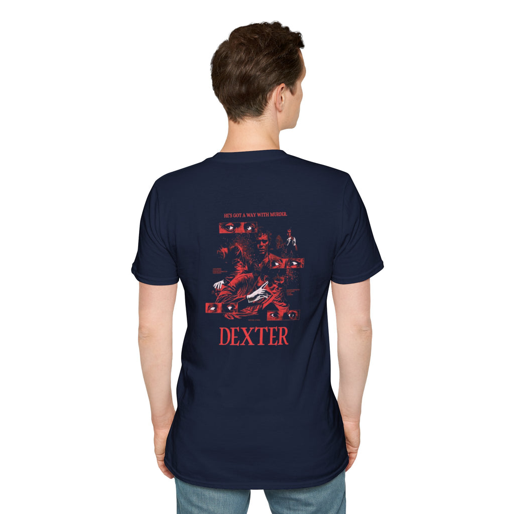 Dexter Graphic Tee — He's Got a Way With Murder