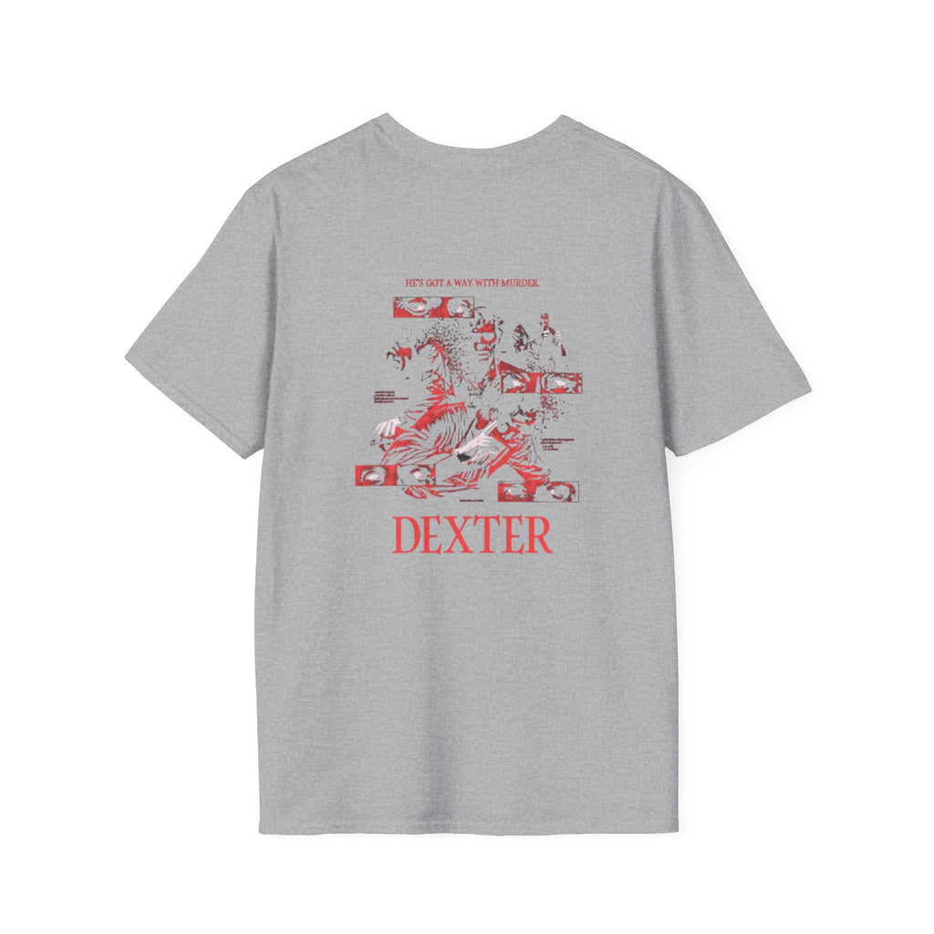 Dexter Graphic Tee — He's Got a Way With Murder
