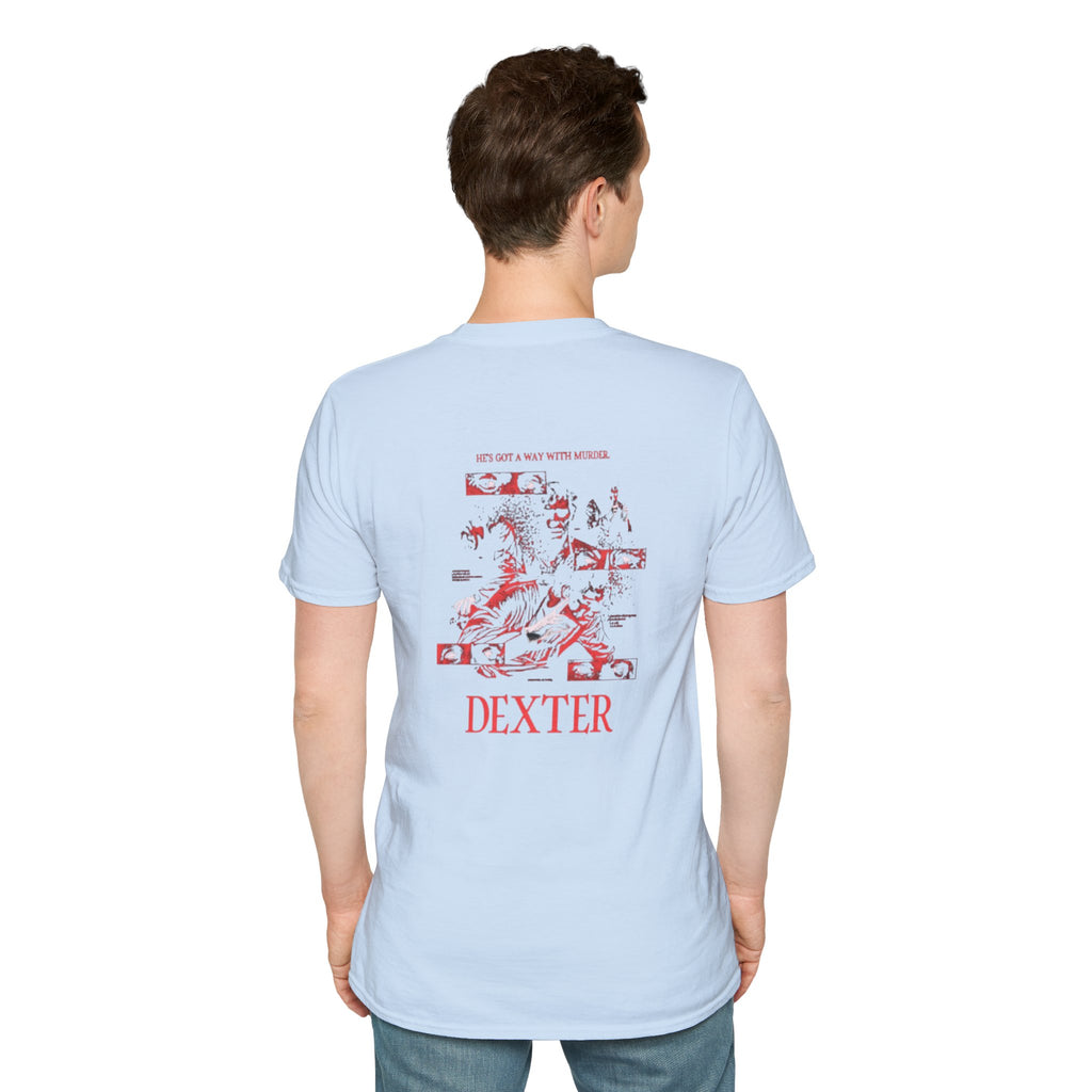 Dexter Graphic Tee — He's Got a Way With Murder