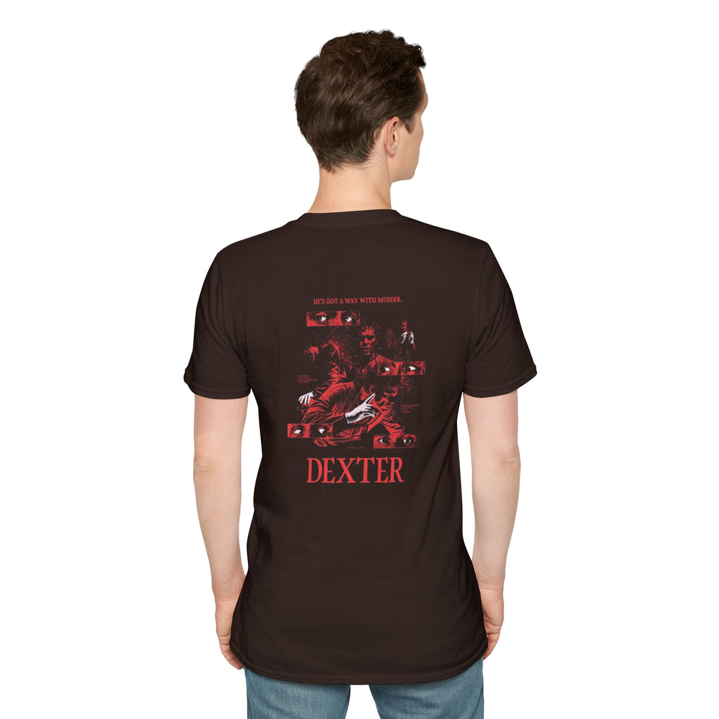 Dexter Graphic Tee — He's Got a Way With Murder