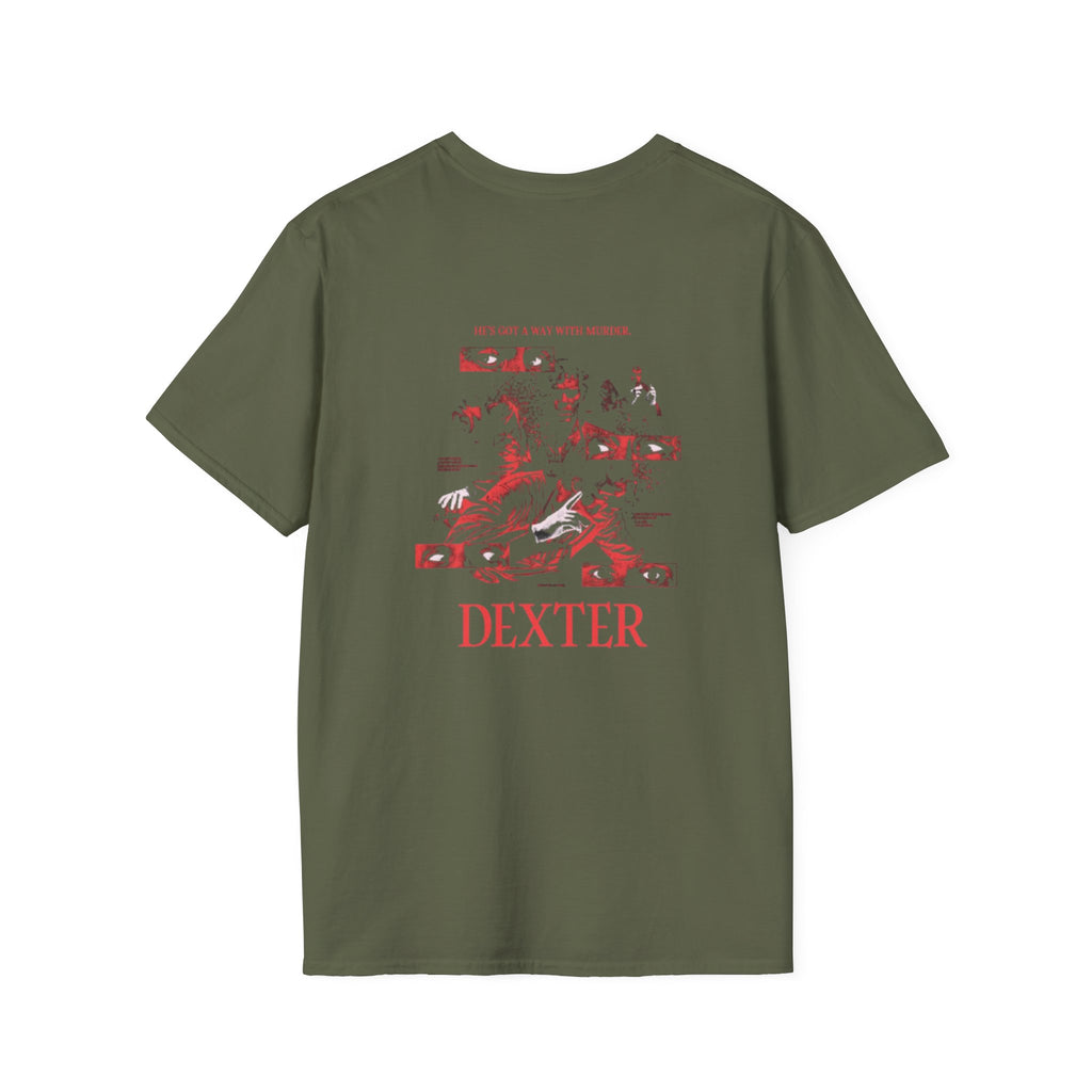 Dexter Graphic Tee — He's Got a Way With Murder
