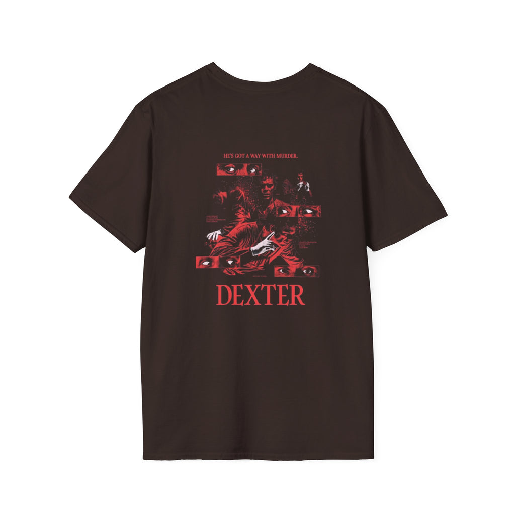 Dexter Graphic Tee — He's Got a Way With Murder